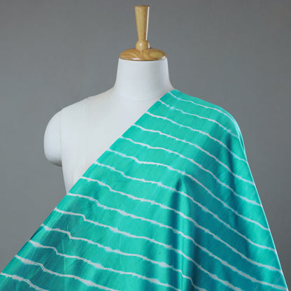 Sky Blue - Leheriya Tie-Dye Chanderi Silk Fabric 36