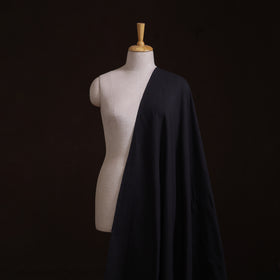 Black - Jhiri Pure Handloom Cotton Fabric 20