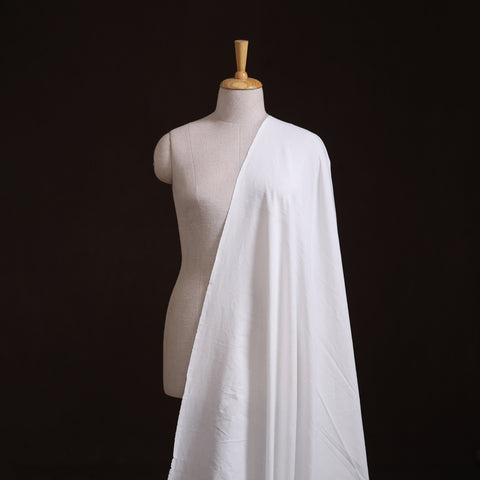 White - Jhiri Pure Handloom Cotton Fabric 28