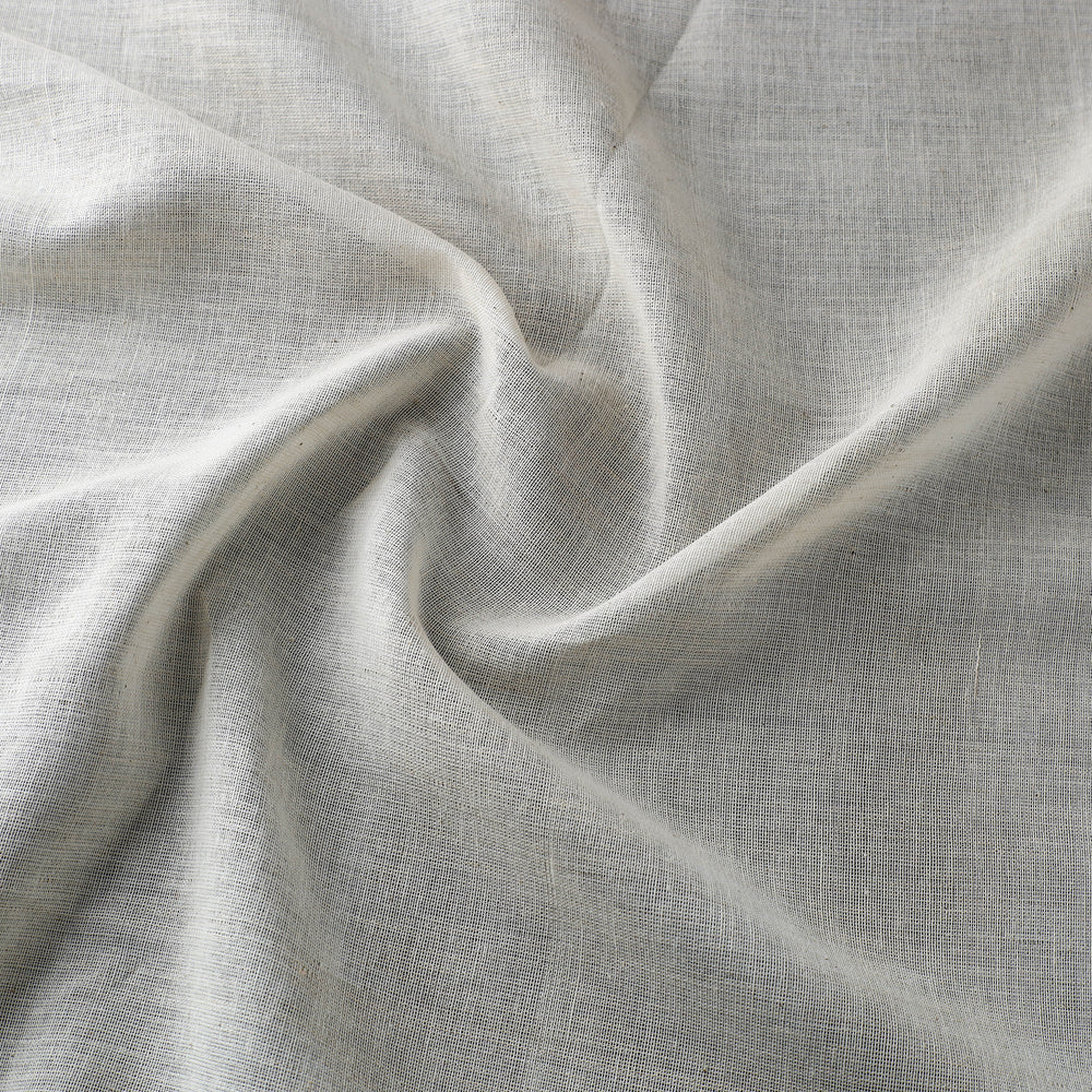 Off White - Handspun Organic Cotton Plain Handloom Fabric