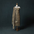 Brown - Kalamkari Hand Block Print Natural Dyed Cotton 2pc Unstitched Dress Material Kurta Set 22