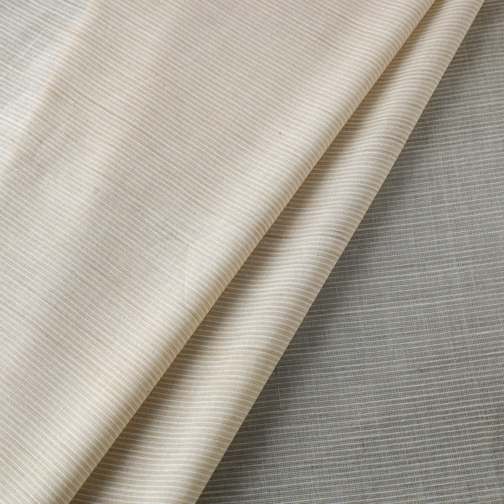 Off White - Organic Cotton Pomegranate Handloom Fabric