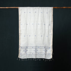 Burdwan Jamdani Handloom Linen Stole 07