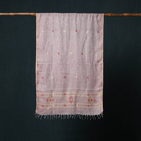 Burdwan Jamdani Handloom Linen Stole 03