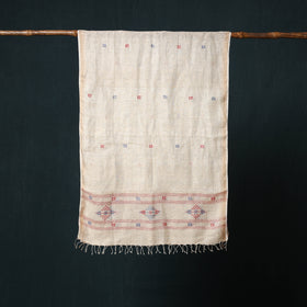 Burdwan Jamdani Handloom Linen Stole 02
