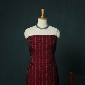 Sambalpuri Ikat Cotton 3pc Unstitched Dress Material Suit Set 15
