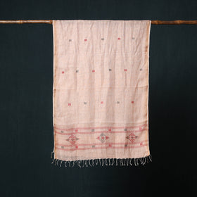 Burdwan Jamdani Handloom Linen Stole 04