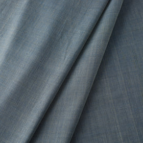 Buy Indigo Organic Cotton Pomegranate Plain Handloom Fabric