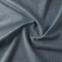 Indigo Organic Cotton Pomegranate Plain Handloom Fabric