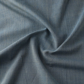 Buy Indigo Organic Cotton Pomegranate Plain Handloom Fabric