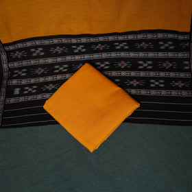 Sambalpuri Ikat Cotton 3pc Unstitched Dress Material Suit Set 16