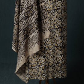 Kalamkari Hand Block Print Natural Dyed Cotton 2pc Unstitched Dress Material Kurta Set 27