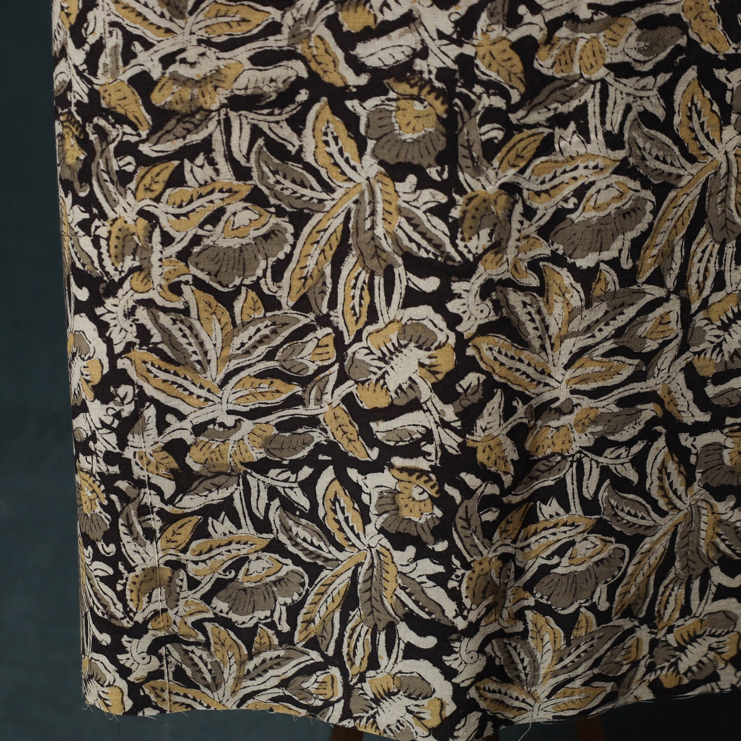 Kalamkari Hand Block Print Natural Dyed Cotton 2pc Unstitched Dress Material Kurta Set 27