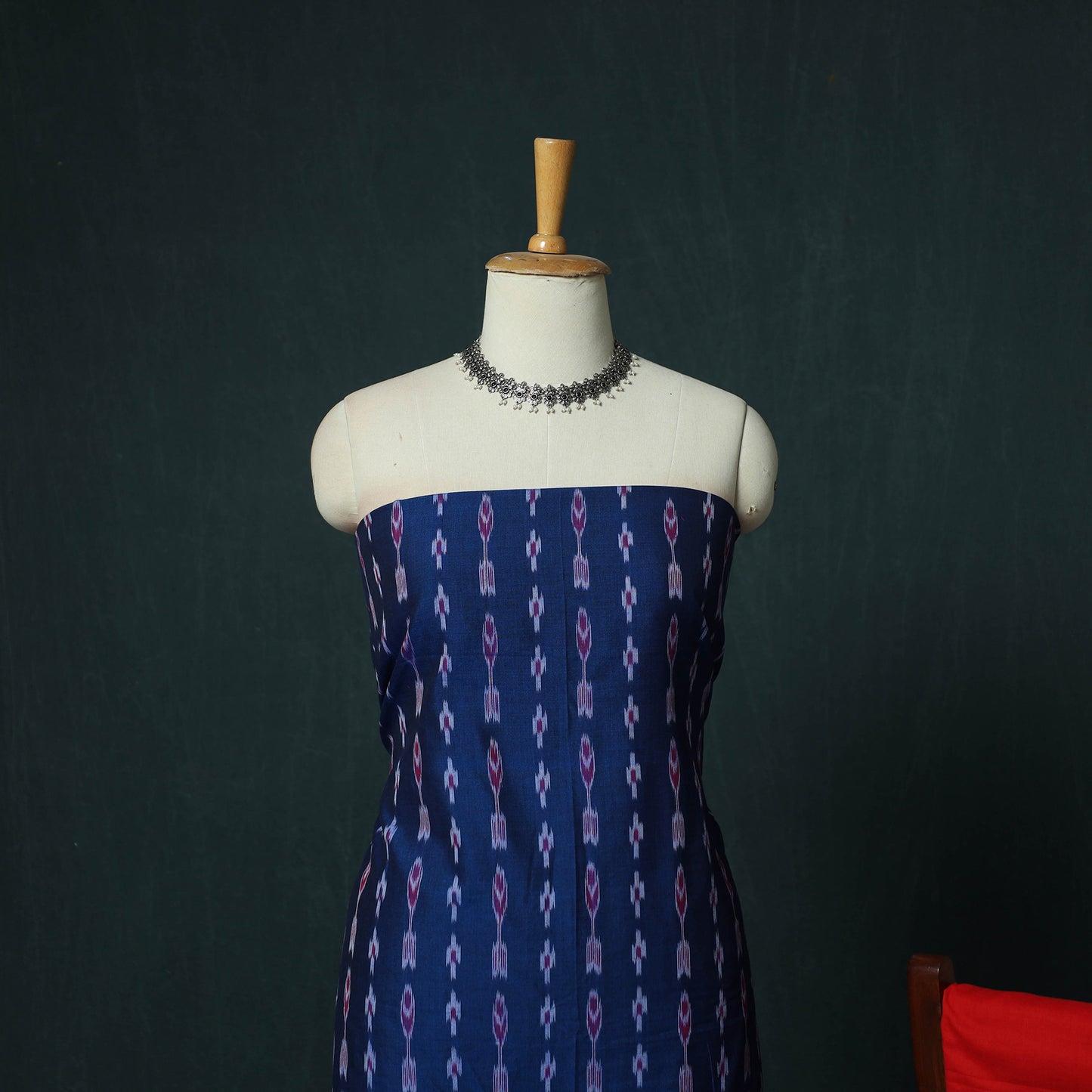 Sambalpuri Ikat Cotton 3pc Unstitched Dress Material Suit Set 20