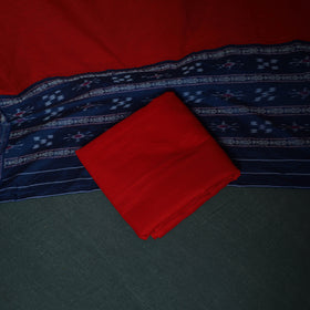 Sambalpuri Ikat Cotton 3pc Unstitched Dress Material Suit Set 20