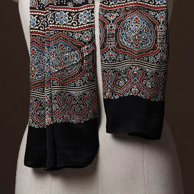 Kutch Bandhani Tie-Dye Ajrakh Block Print Modal Silk Stole 10