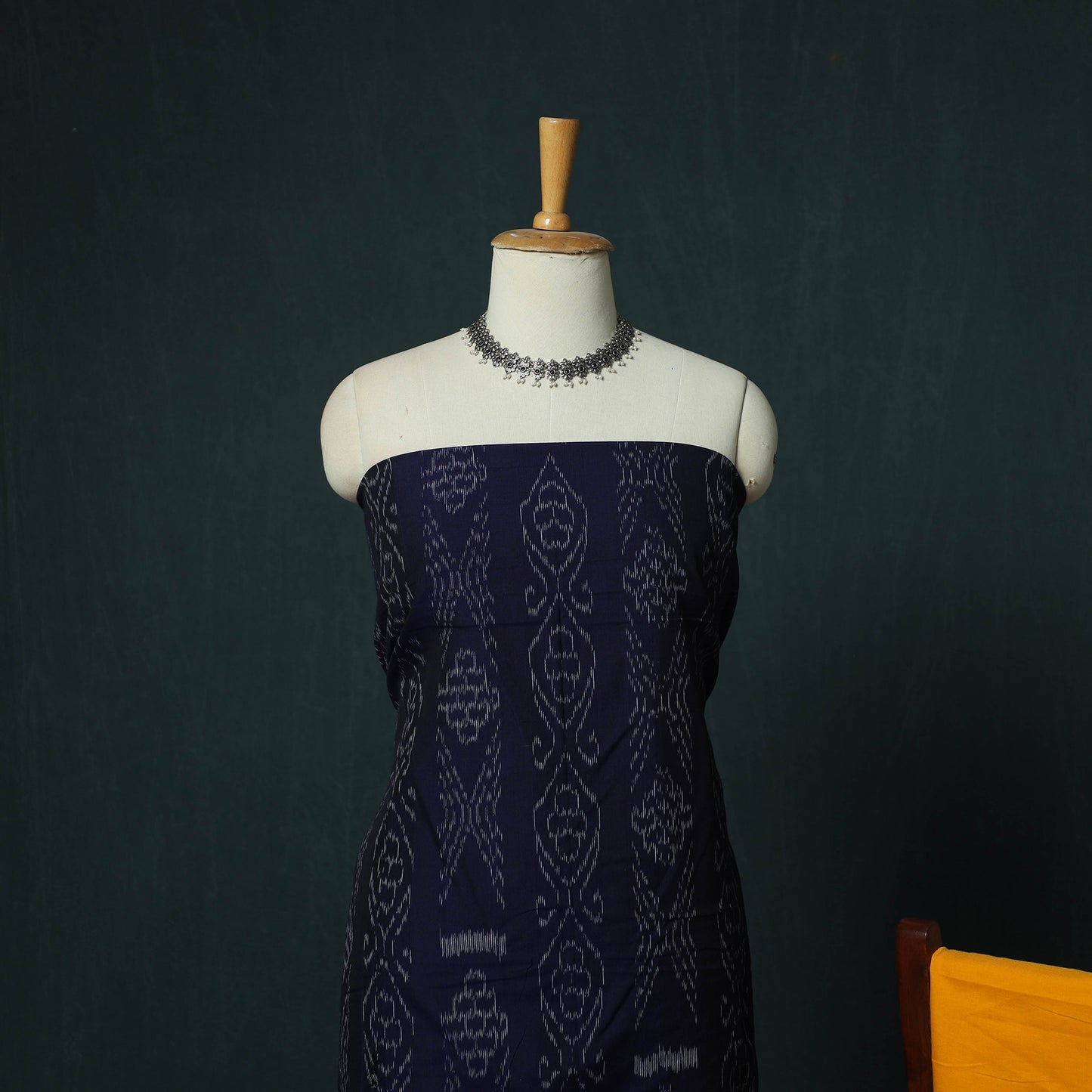 Sambalpuri Ikat Cotton 3pc Unstitched Dress Material Suit Set 21