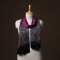 Kutch Bandhani Tie-Dye Ajrakh Block Print Modal Silk Stole 12