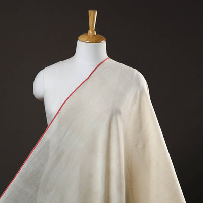 Off White - Handspun Organic Cotton Plain Handloom Fabric