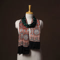Kutch Bandhani Tie-Dye Ajrakh Block Print Modal Silk Stole 14