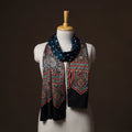 Kutch Bandhani Tie-Dye Ajrakh Block Print Modal Silk Stole 16