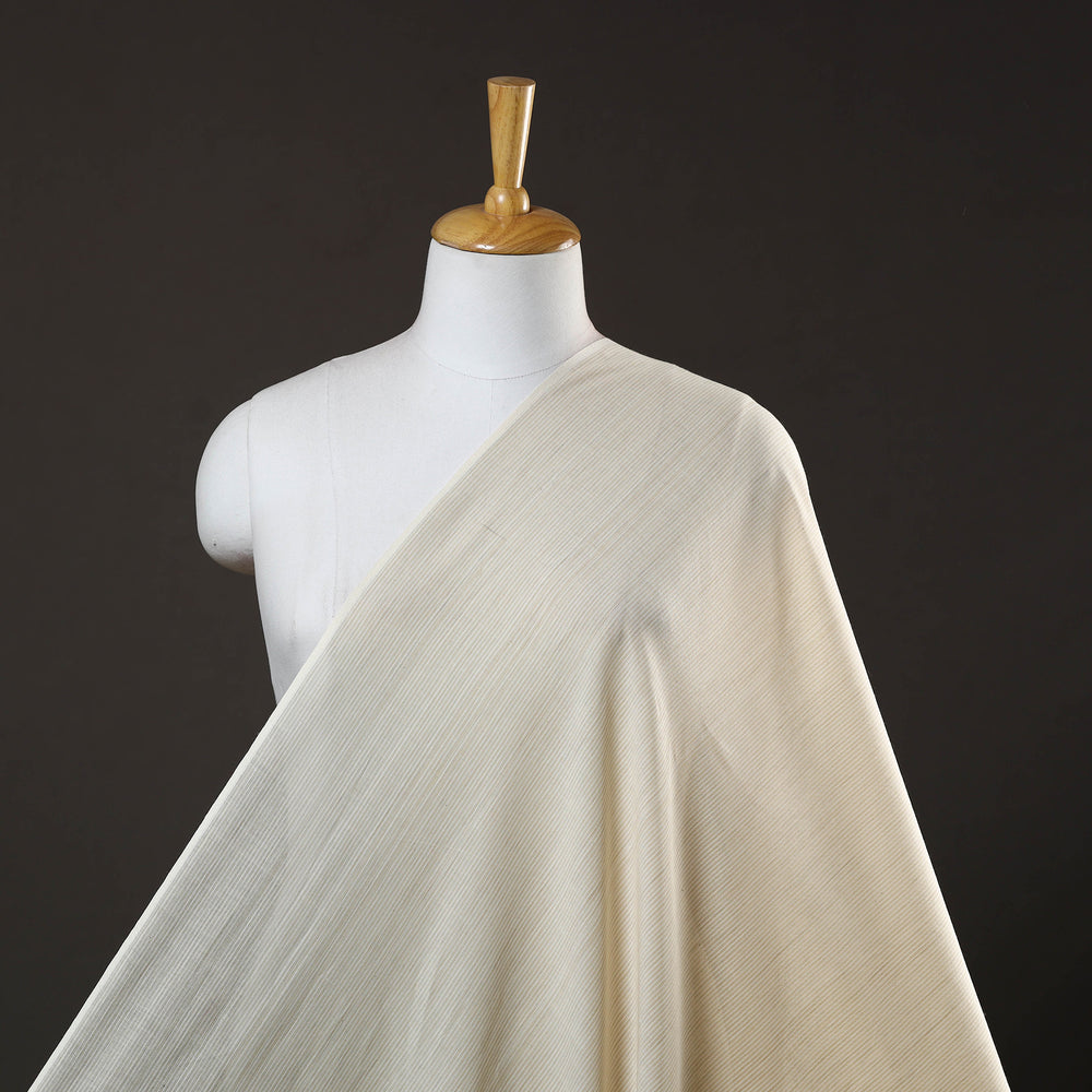 Off White - Organic Cotton Pomegranate Handloom Fabric