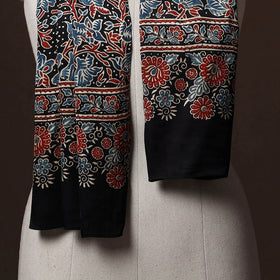 Kutch Bandhani Tie-Dye Ajrakh Block Print Modal Silk Stole 19