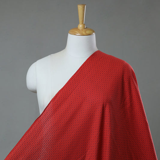 Red - Prewashed Jacquard Cotton Fabric 09