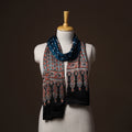 Kutch Bandhani Tie-Dye Ajrakh Block Print Modal Silk Stole 22