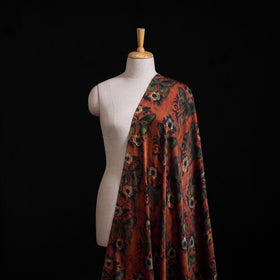 Pomegranate Peel Hand Block Print Modal Silk Fabric 04