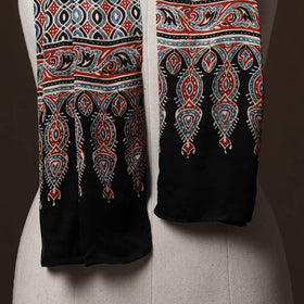 Kutch Bandhani Tie-Dye Ajrakh Block Print Modal Silk Stole 25