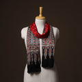 Kutch Bandhani Tie-Dye Ajrakh Block Print Modal Silk Stole 25
