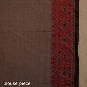 Brown Kandangi Chettinad Cotton Saree with Border