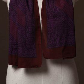 Hand Block Print Natural Dyed Cotton Bagh Stole 59