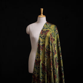 Pomegranate Peel Hand Block Print Modal Silk Fabric 01