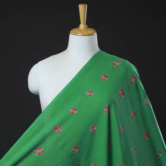 Green - Shibori Tie-Dye Cotton Fabric 02