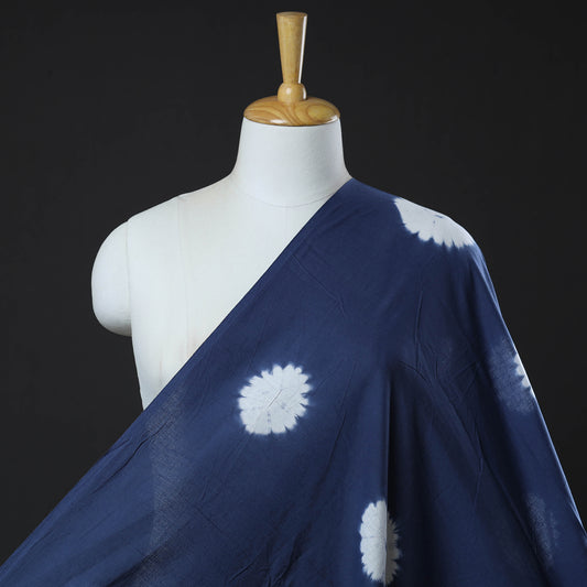 Blue - Shibori Tie-Dye Cotton Fabric 03