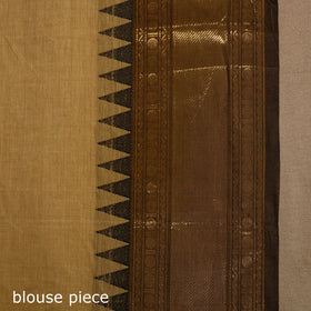 Beige - kandangi chettinad cotton saree with border 11