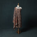 Pedana Hand Block Print Natural Dyed Cotton Kalamkari 2pc Unstitched Dress Material Kurta Set 01