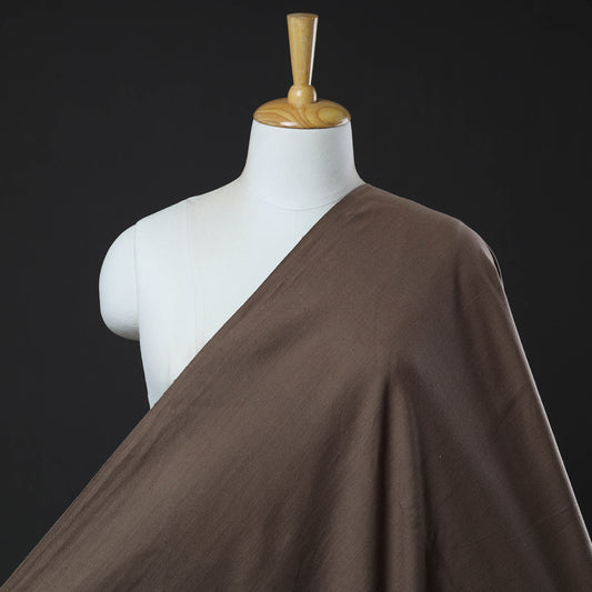 Light Brown - Jhiri Pure Handloom Cotton Fabric (Width - 48 in) 41
