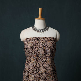 Pedana Hand Block Print Natural Dyed Cotton Kalamkari 2pc Unstitched Dress Material Kurta Set 01
