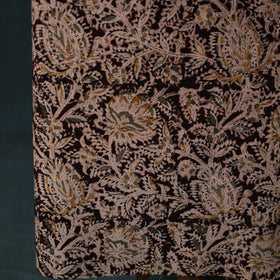 Pedana Hand Block Print Natural Dyed Cotton Kalamkari 2pc Unstitched Dress Material Kurta Set 01