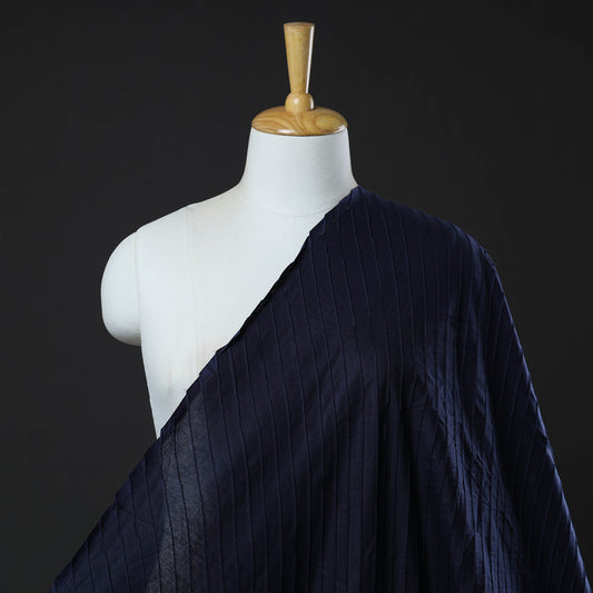 Slate Blue - Pintuck Plain Cotton Fabric 19
