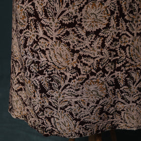 Pedana Hand Block Print Natural Dyed Cotton Kalamkari 2pc Unstitched Dress Material Kurta Set 02