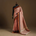 Pink Kandangi Chettinad Cotton Saree with Border