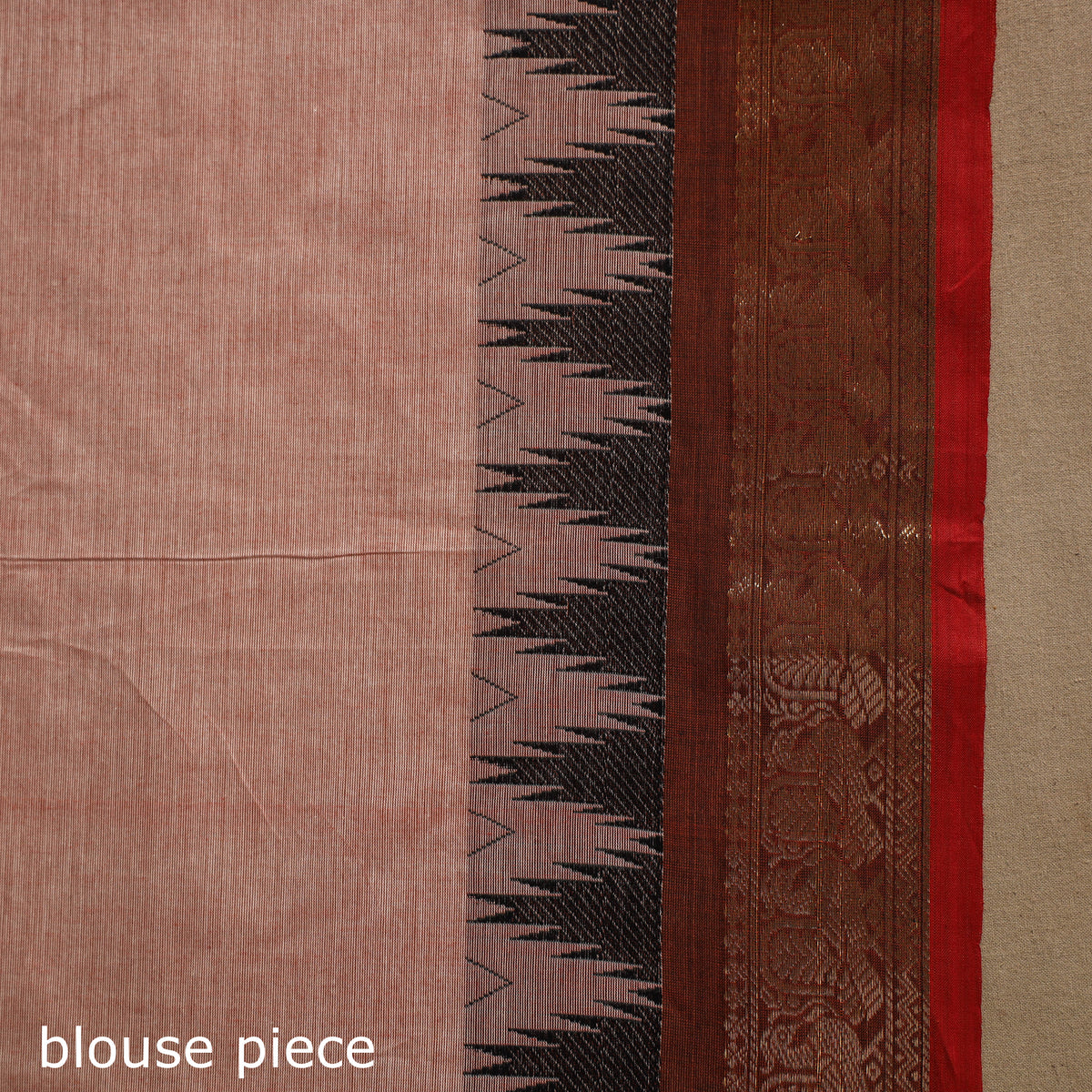 Pink Kandangi Chettinad Cotton Saree with Border