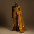 Brown Kandangi Chettinad Cotton Saree with Border