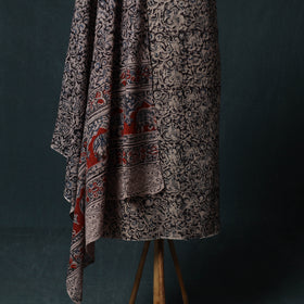 Pedana Hand Block Print Natural Dyed Cotton Kalamkari 2pc Unstitched Dress Material Kurta Set 04