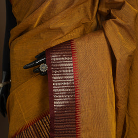 Brown Kandangi Chettinad Cotton Saree with Border