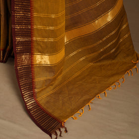 Brown Kandangi Chettinad Cotton Saree with Border